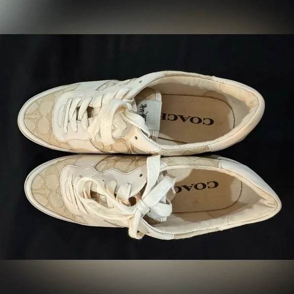 Like new – authentic coach athletic shoes, white size 9 - Picture 3 of 10